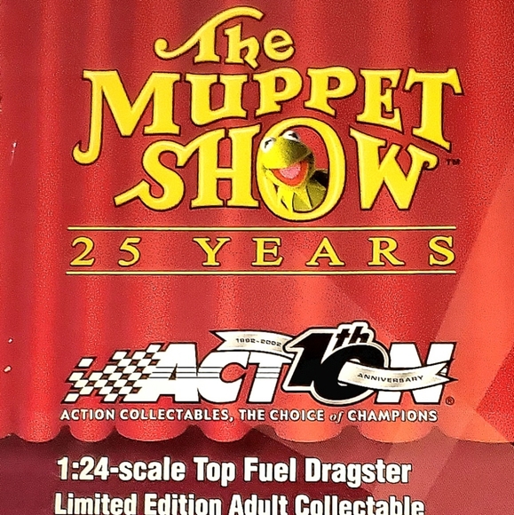 SHIRLEY MULDOWNEY 1/24 DIECAST EXACT SCALE NHRA DRAGSTER. MUPPETS 25TH ANVSRY - Picture 7 of 16